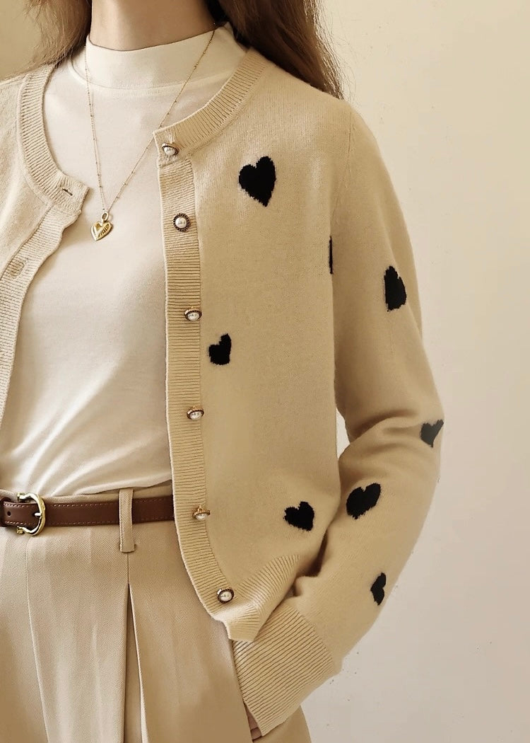 Heart Motif Cardigan