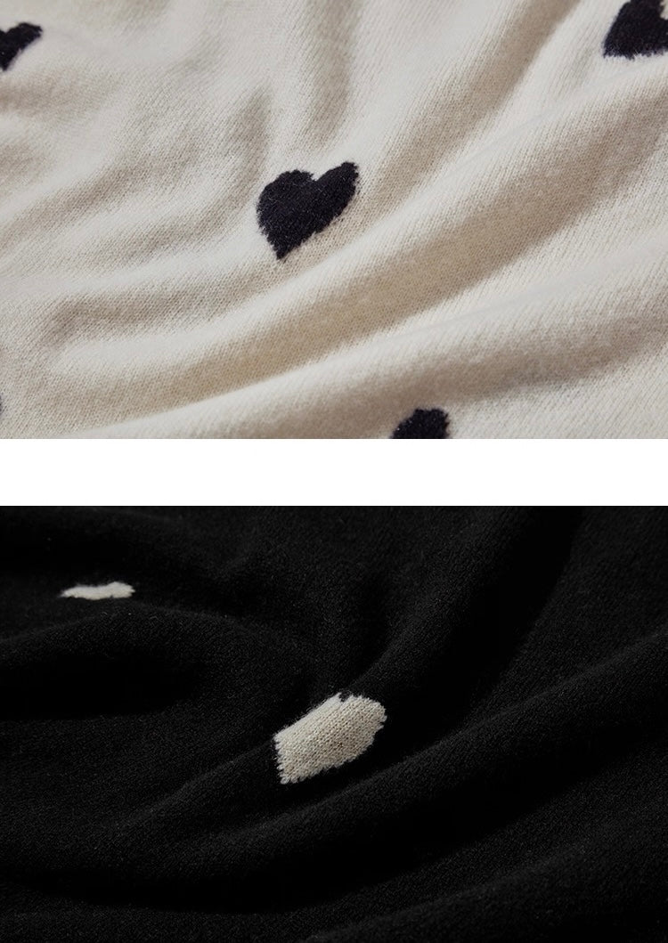 Heart Motif Cardigan
