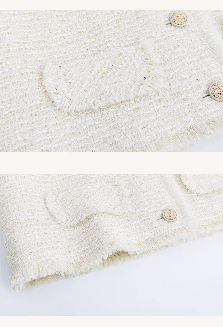 Ivory Tweed Jacket
