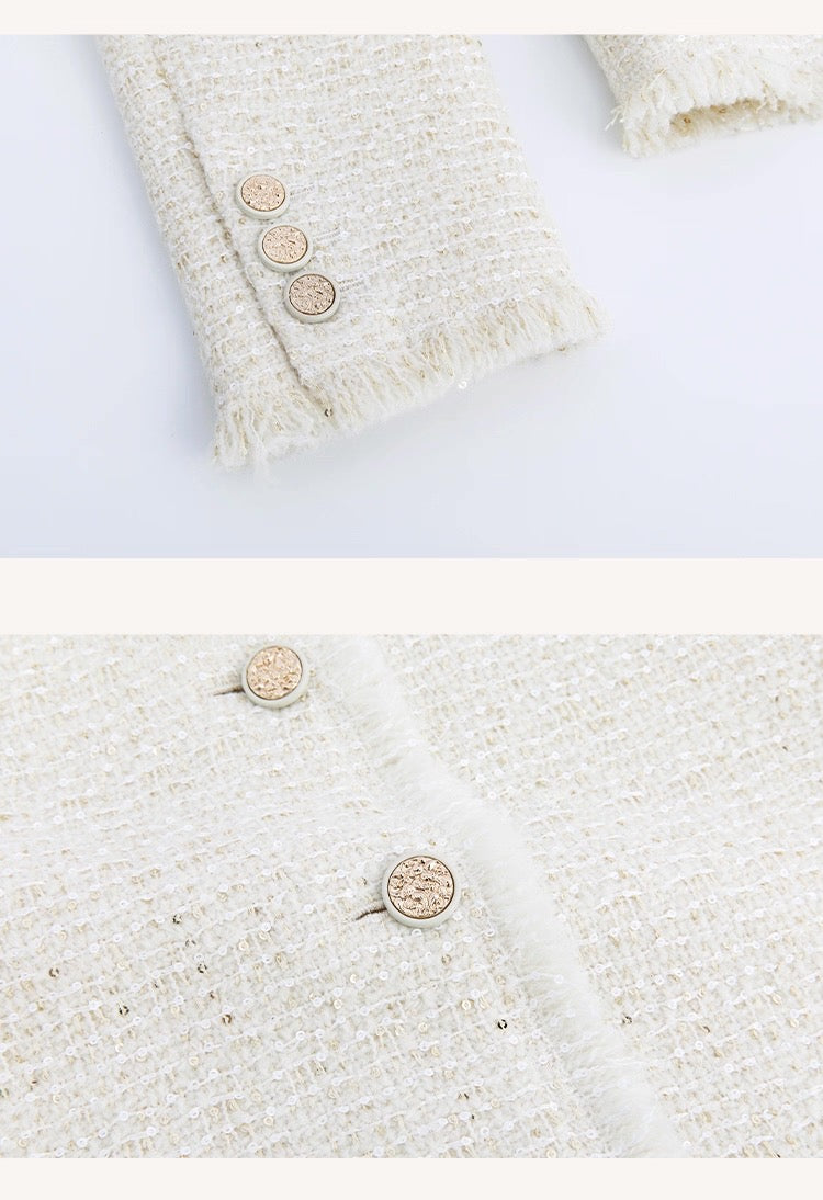 Ivory Tweed Jacket