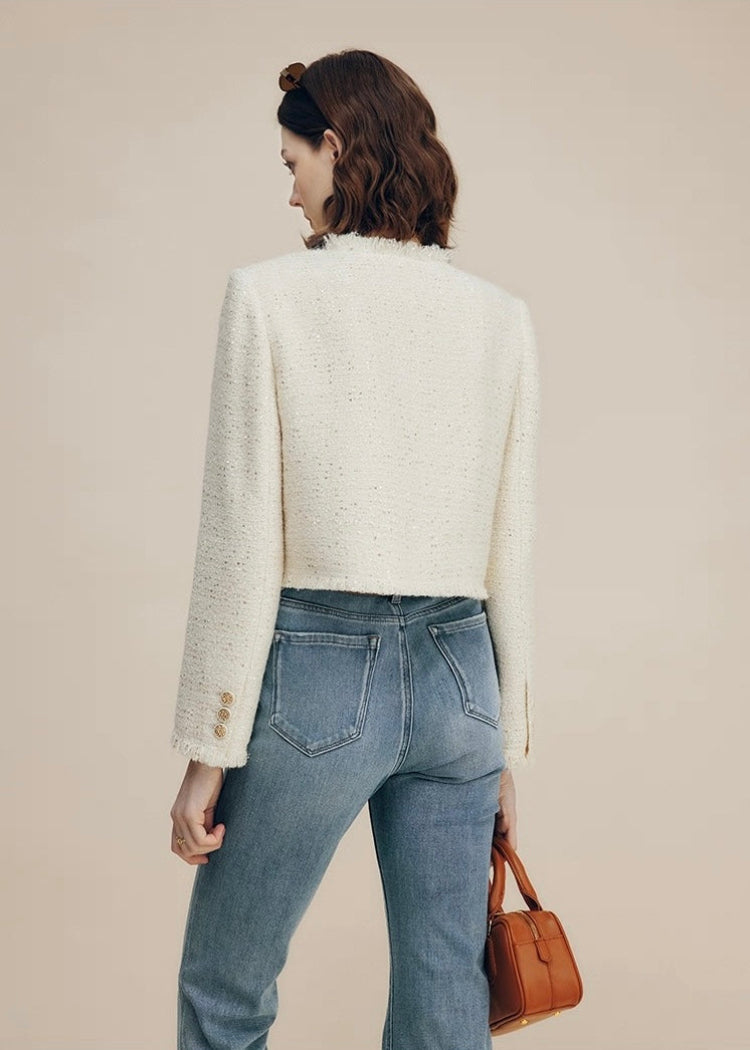Ivory Tweed Jacket