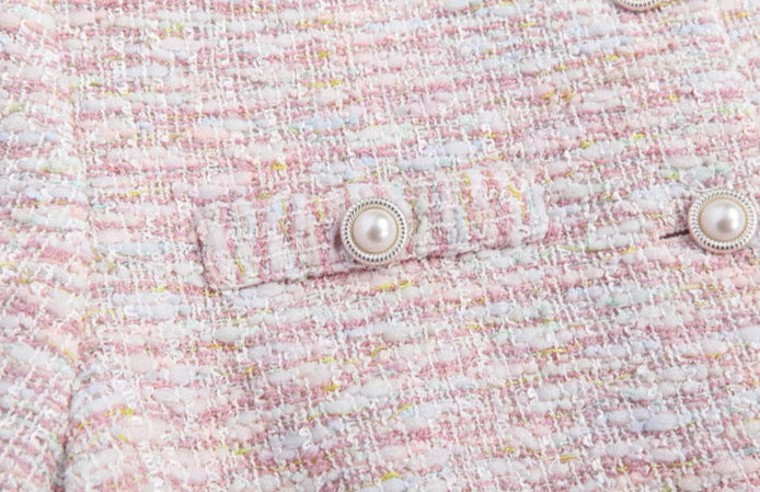 Pink Classical Tweed Jacket