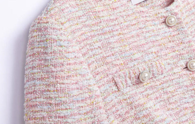 Pink Classical Tweed Jacket