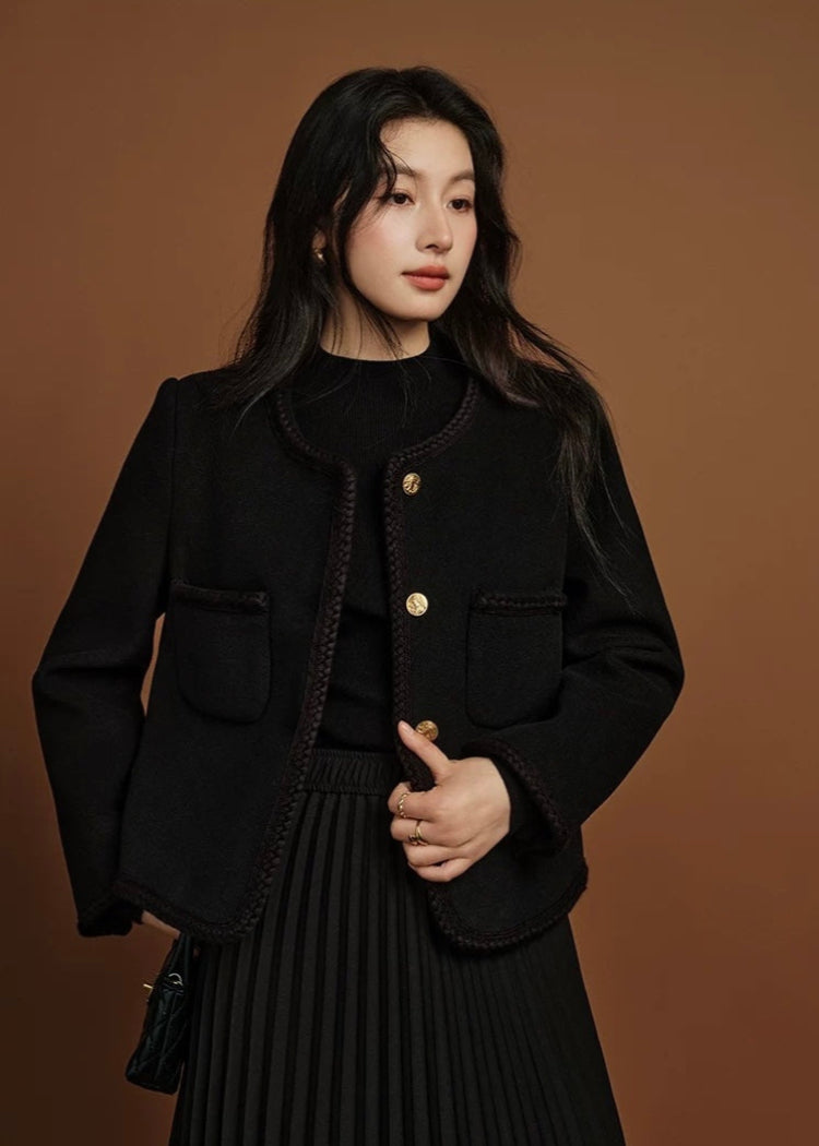 Timeless Black Tweed Jacket