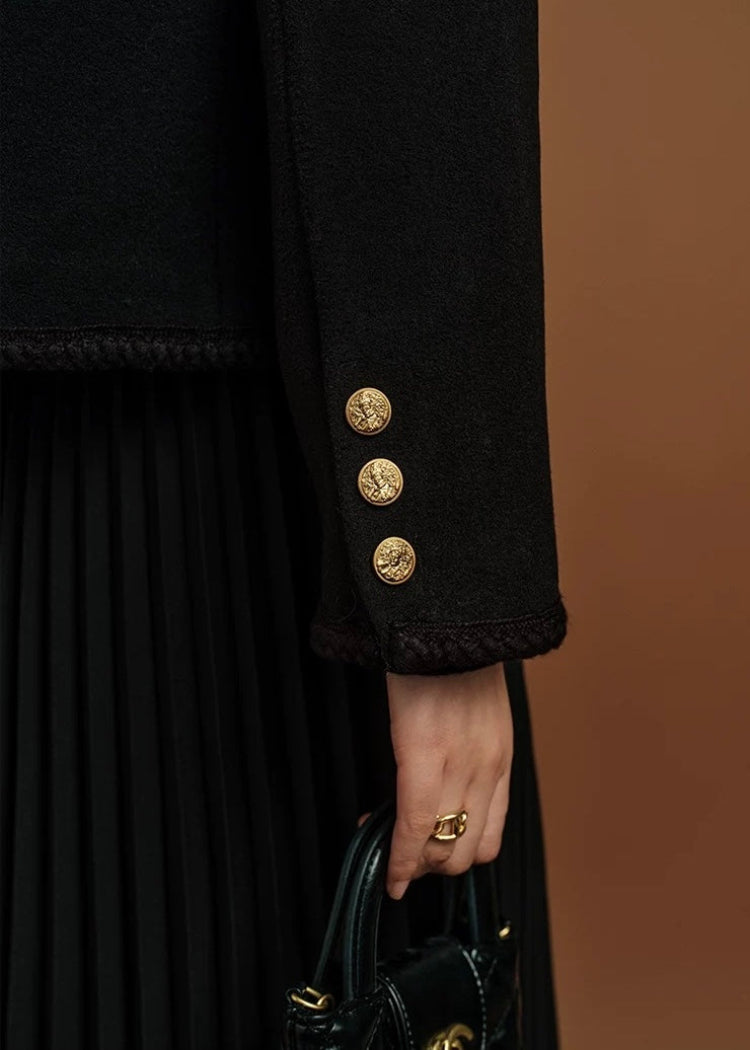 Timeless Black Tweed Jacket
