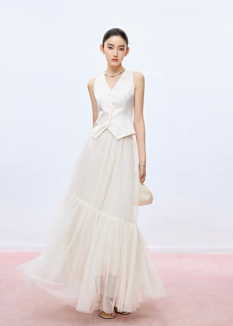 Tulle Maxi Skirt