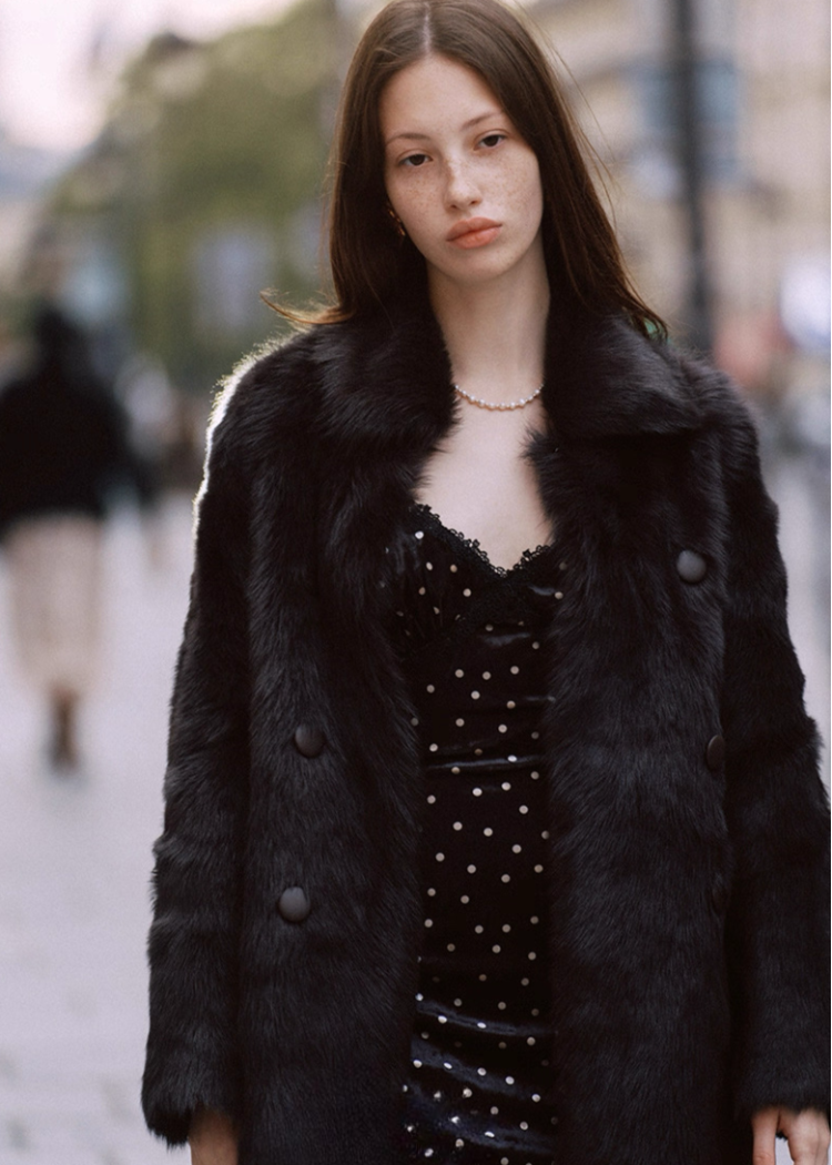 Velvet Dot Dress