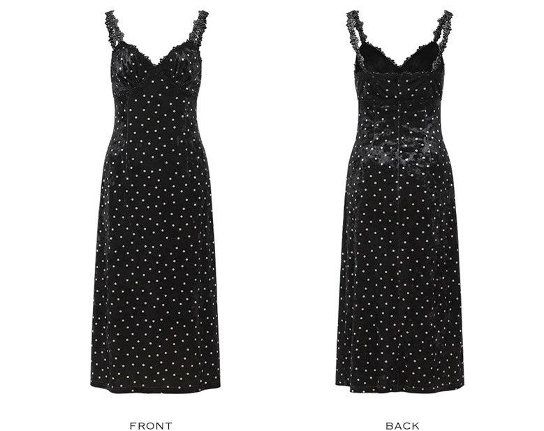 Velvet Dot Dress