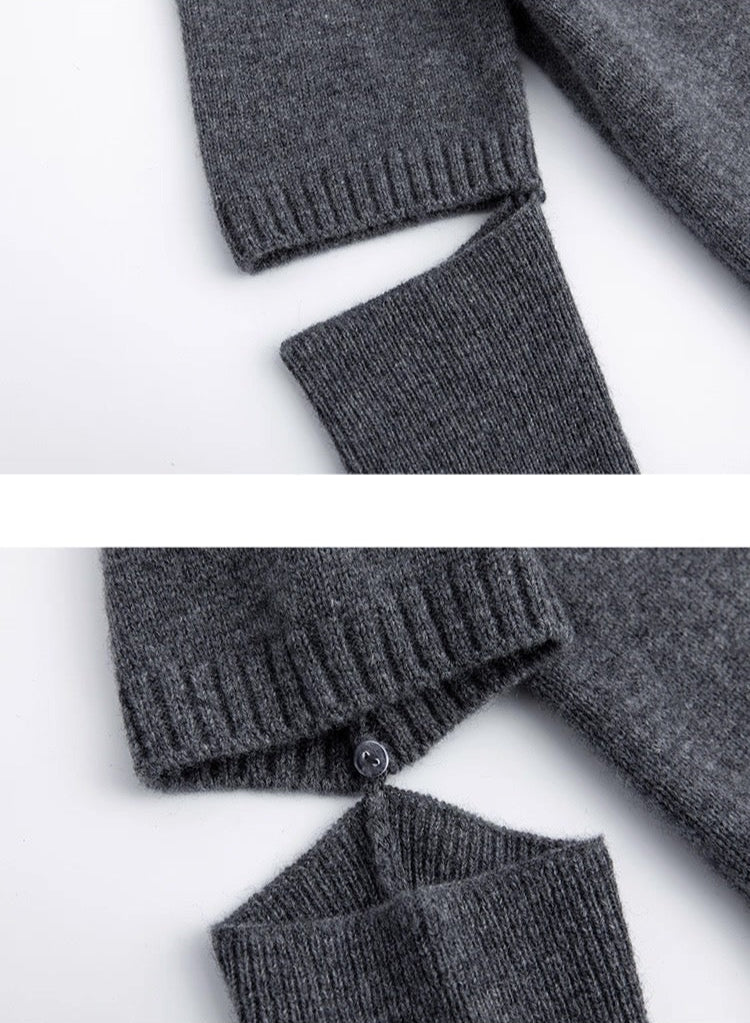 Wool 2-Way Knit Dress