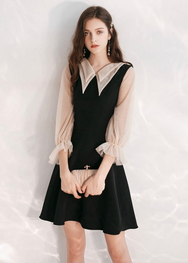 lace collar dress