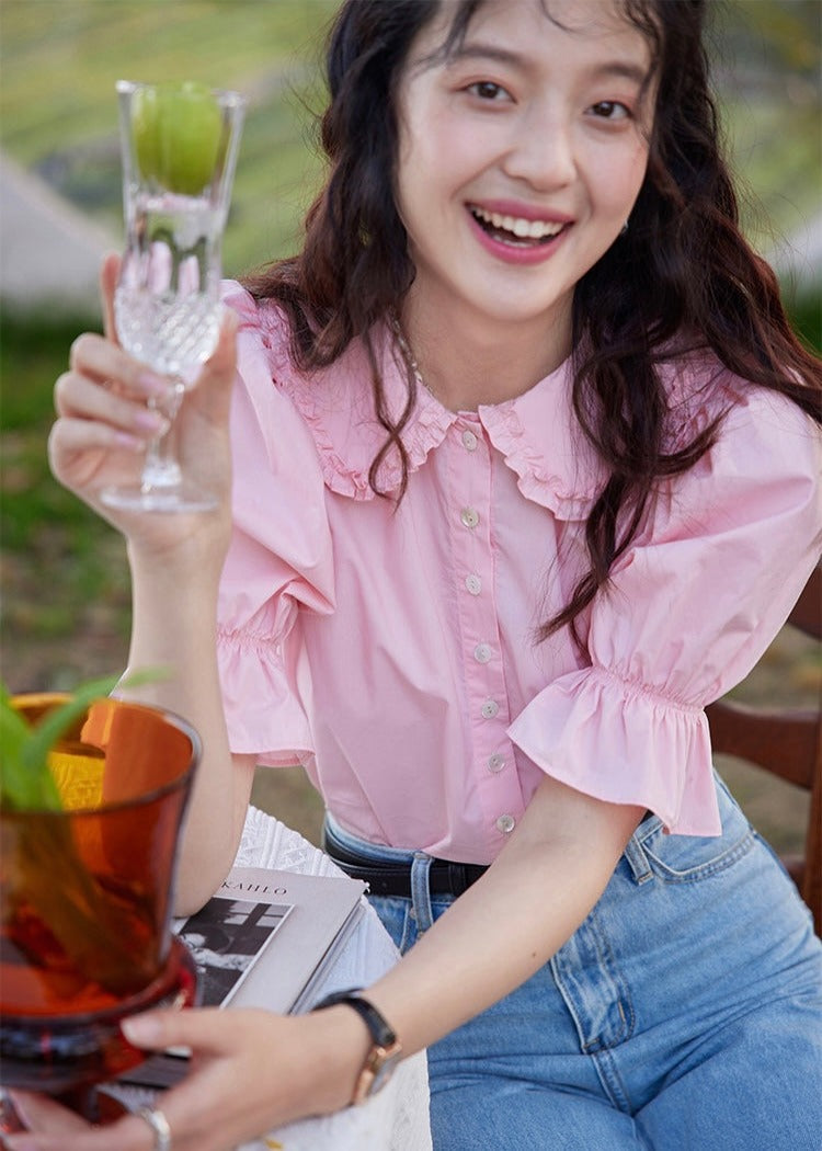 RUFFLE BLOUSE