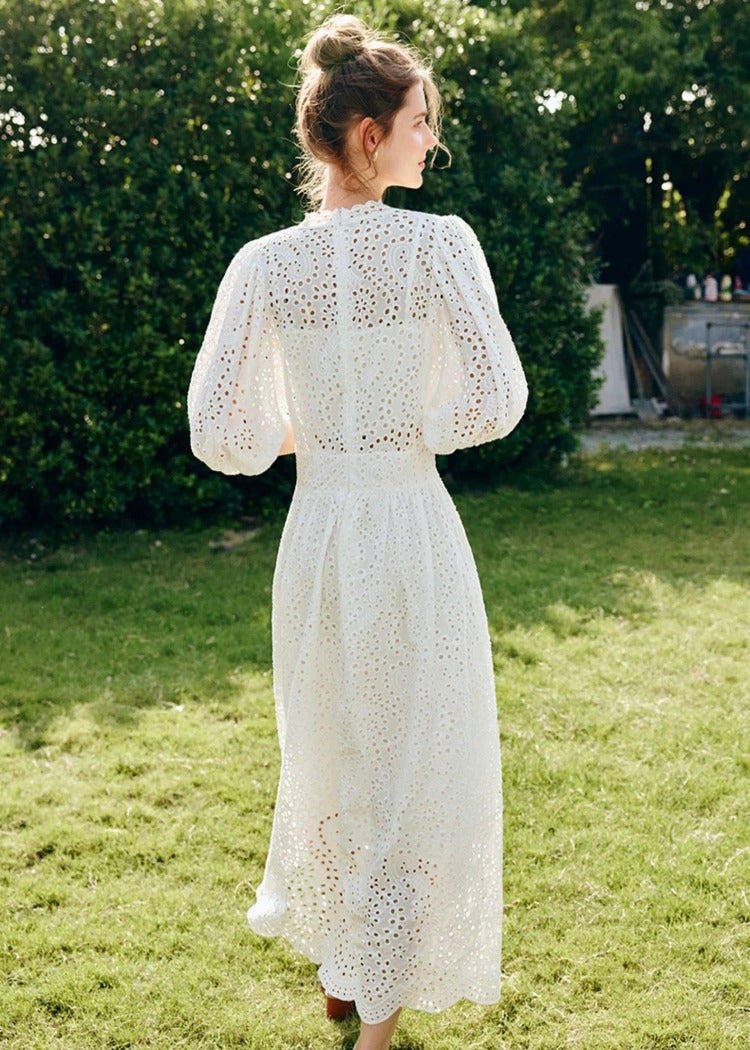 COTTON LACEY DRESS