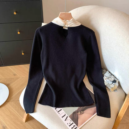 Bow-Tie Knit Top