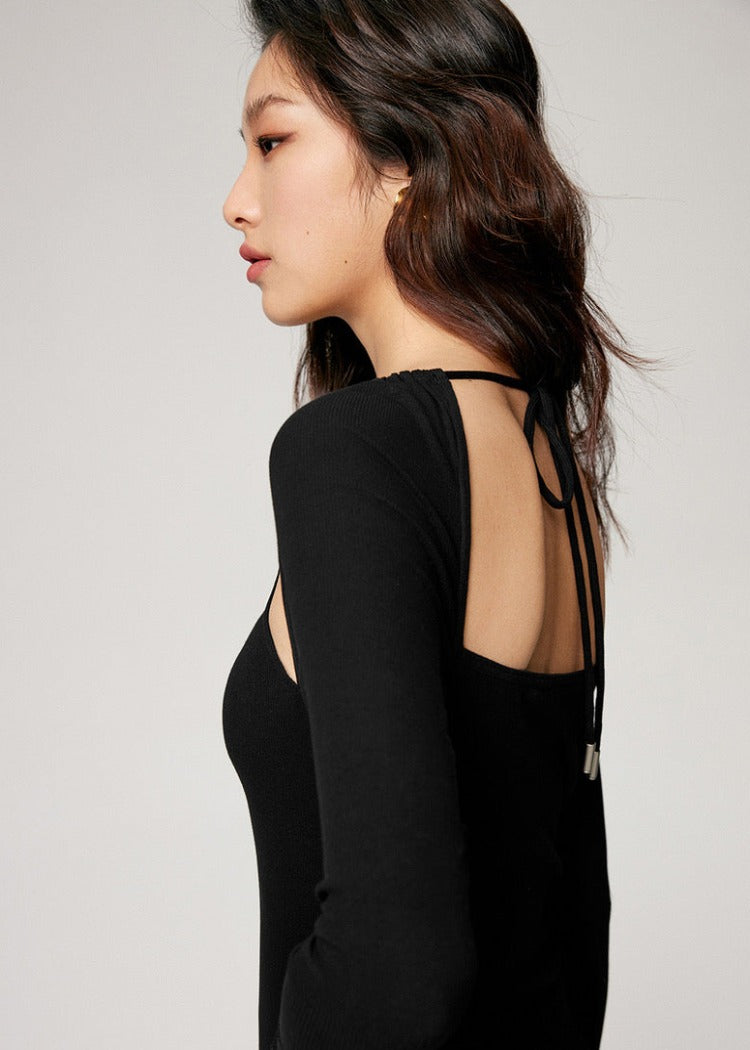 Back Open Cutout Dress