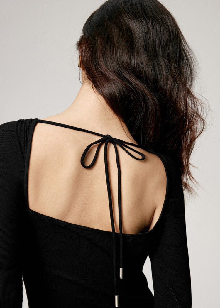 Back Open Cutout Dress