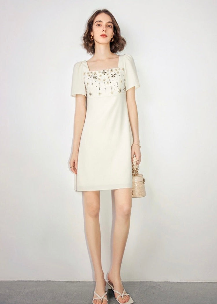 Bijou Square Neck Dress