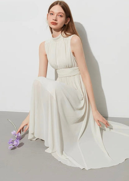 Chiffon Creamy Dress