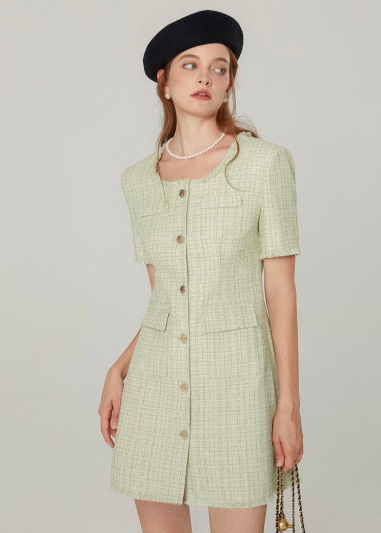 Classical Tweed Dress