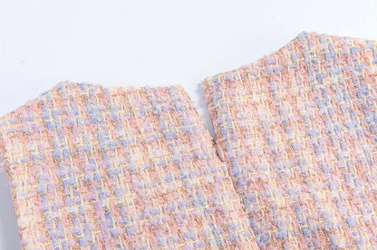 Dreamy Pastel Tweed Dress