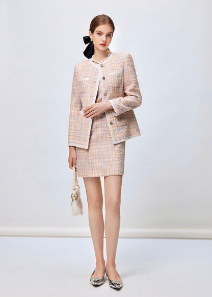 Dreamy Pastel Tweed Dress