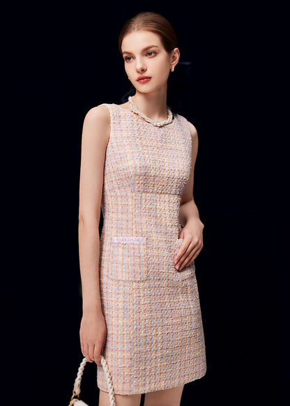 Dreamy Pastel Tweed Dress