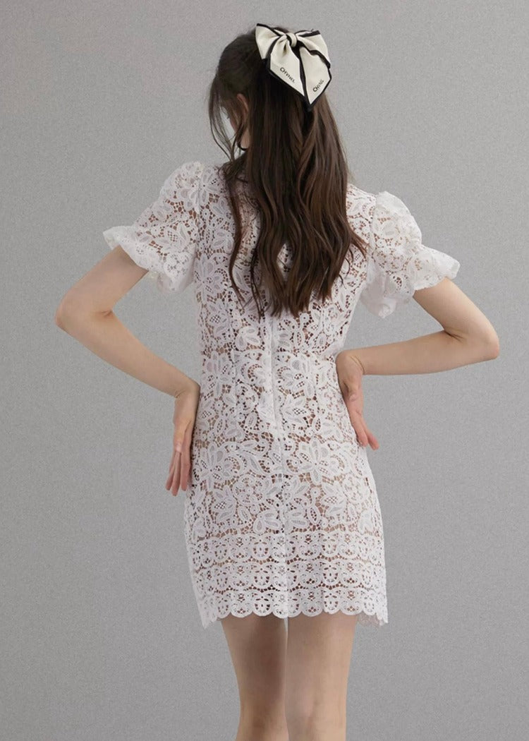 Flower Embroidered Dress