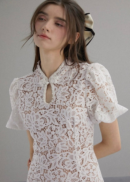 Flower Embroidered Dress