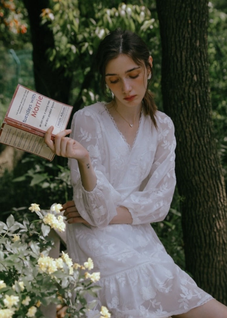 Flower Embroidered Dress