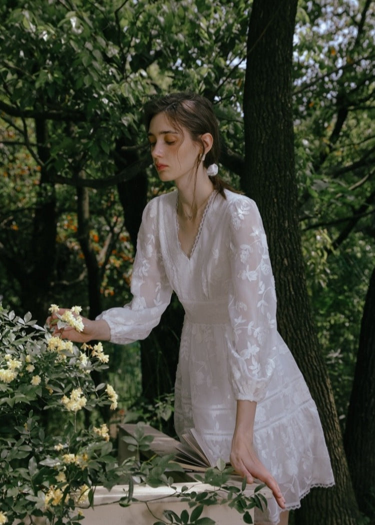 Flower Embroidered Dress