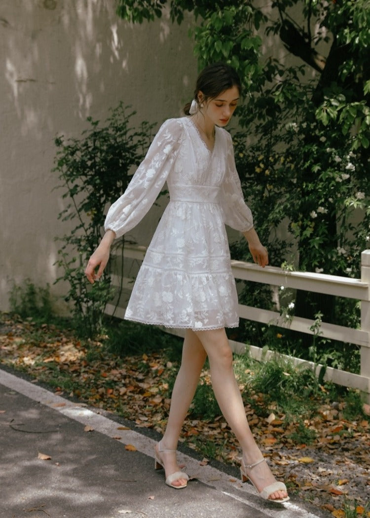 Flower Embroidered Dress