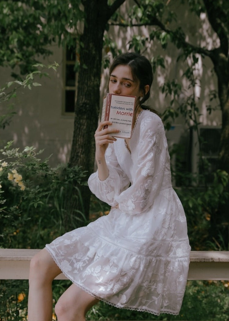 Flower Embroidered Dress