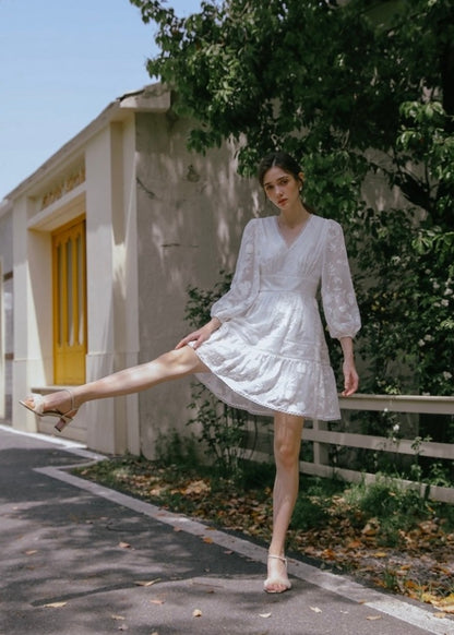 Flower Embroidered Dress