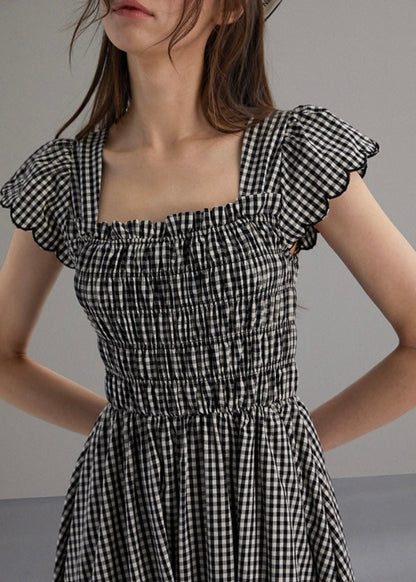 Gingham Monochrome Dress