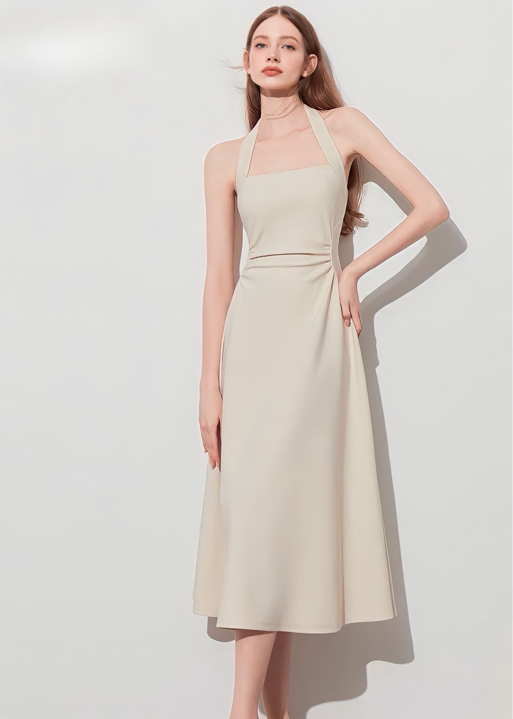 Halter Neck Long Dress