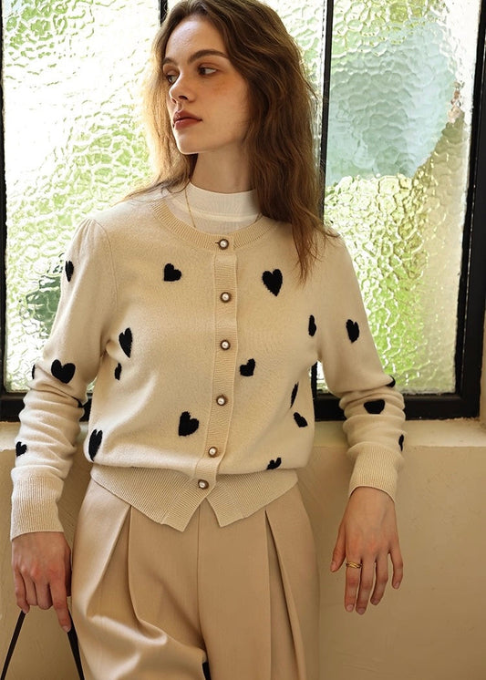 Heart Motif Cardigan