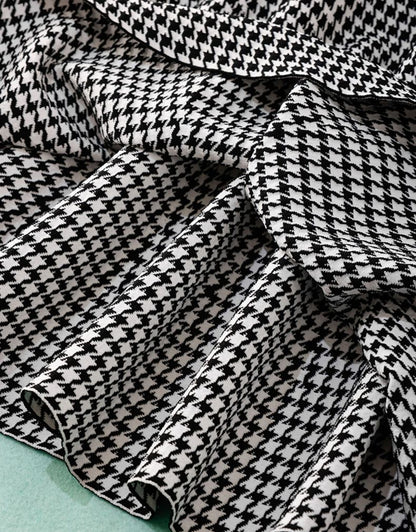 Houndstooth Pattern Dress