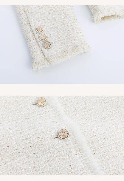Ivory Tweed  Jacket