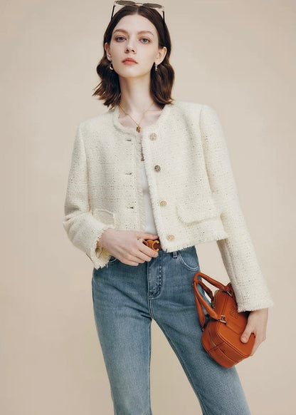 Ivory Tweed  Jacket