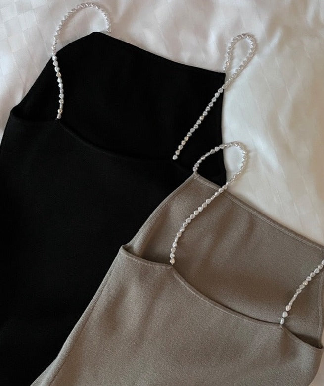 Pearl Chain Long Dress