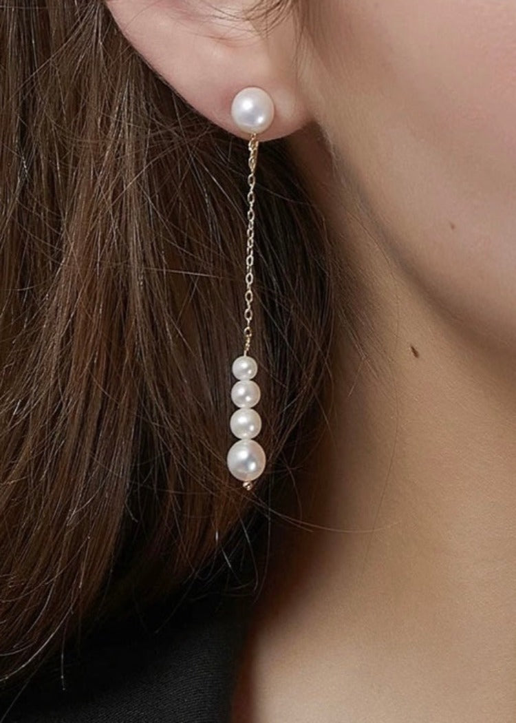 Pearl Chain earings