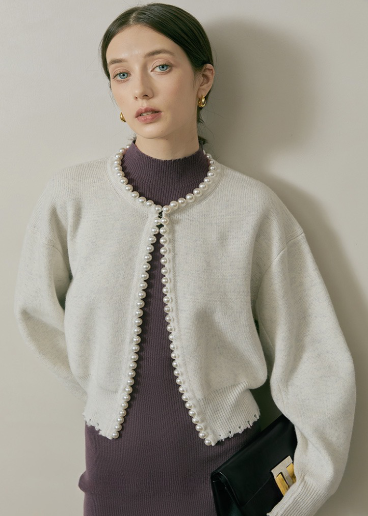 Pearl Knitted Cardi