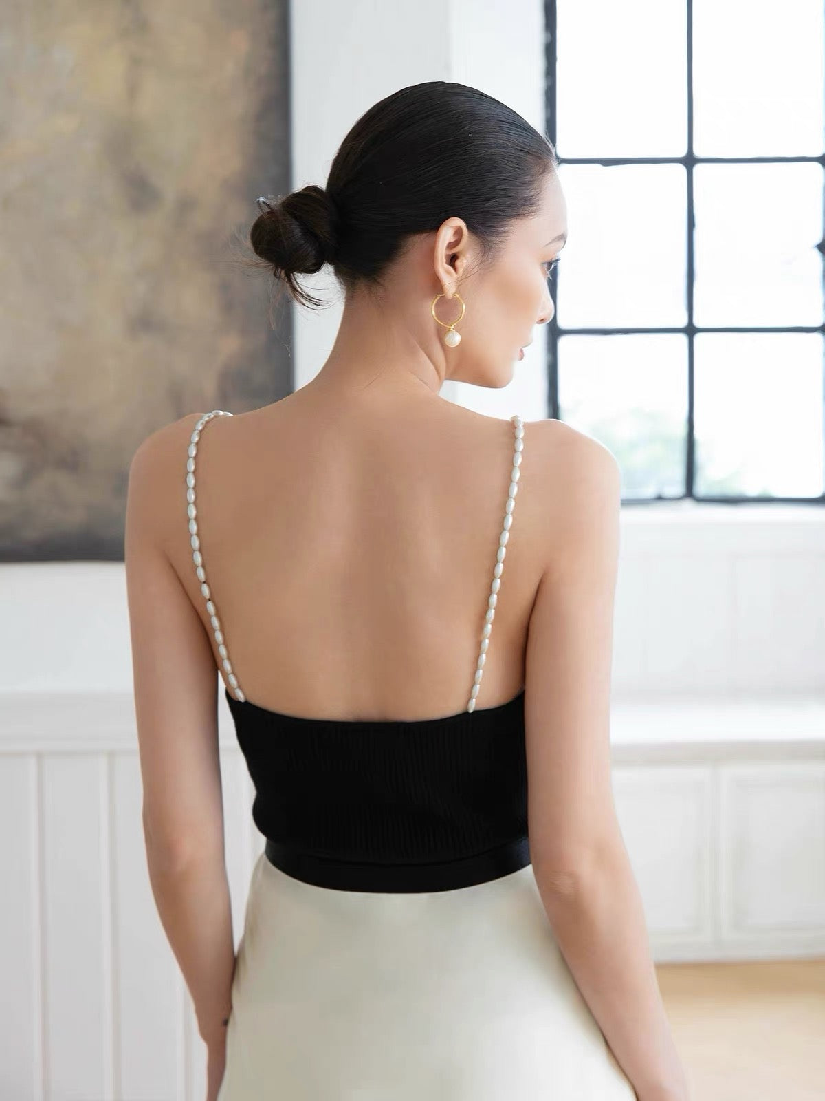 Pearl Strap Cami Top