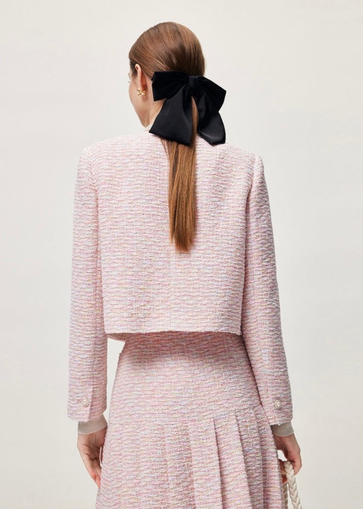 Pink Classical Tweed Jacket