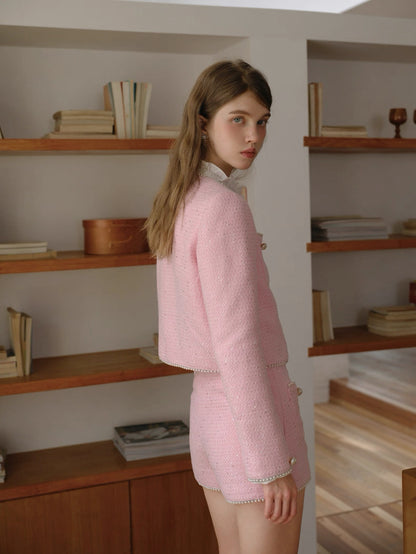Pink Tweed Set
