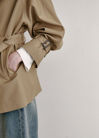 Relaxed Belted Trench