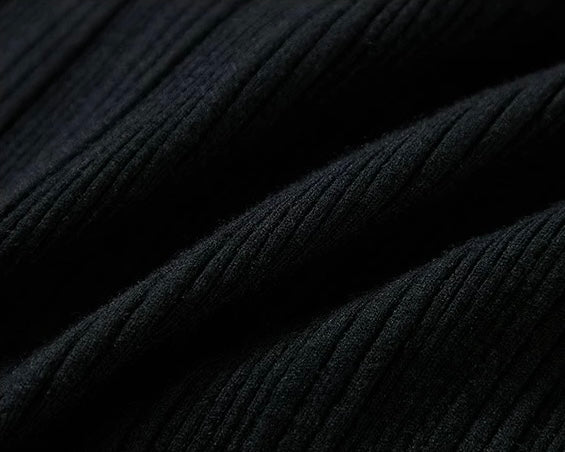 Pearl Trim Ribbed Knit Top