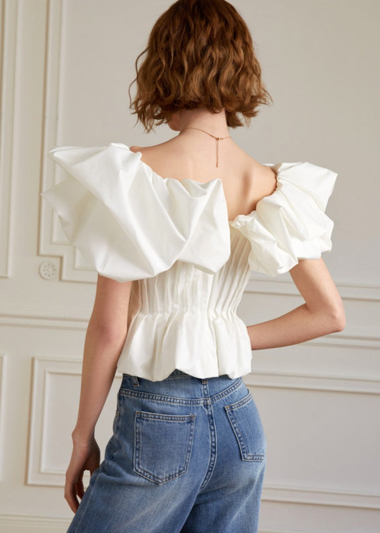 Ruffle Off Shoulder Blouse