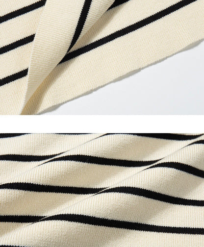 Thin Strap Striped Knit