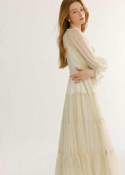 Tiered Chiffon Dress