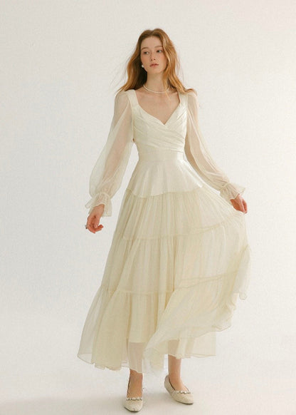 Tiered Chiffon Dress